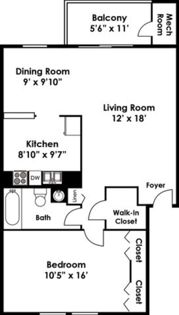 1, 2 & 3 Bedroom Apartments in Parkville, MD Kenilworth at Perring Park